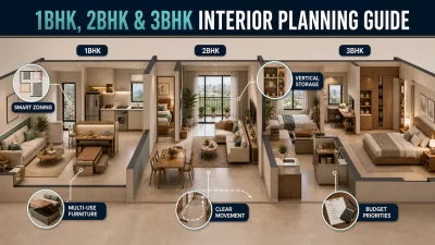 Smart space planning and integrated storage in a compact apartment