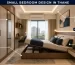 Small bedroom interior design in Thane with sliding wardrobe, smart bed storage, study ledge and layered lighting